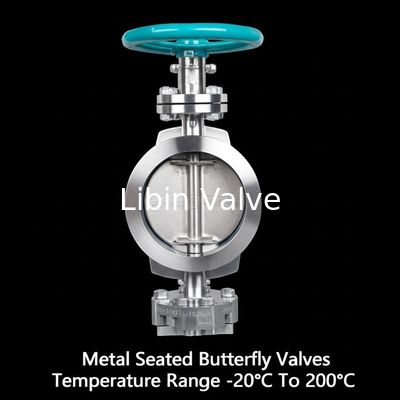 Eccentric Butterfly Valve  Metal Seated Butterfly Valves Temperature Range -20°C To 200°C