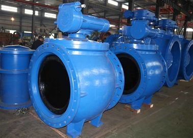 AWWA DN1000 صمام الكرة المتحرك باللون المخصص ، صمام الكرة الحديدي المرن ضد التلوث